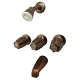 Buy Plumb USA - 3-handle Tub & Shower Faucet, Antique Copper Finish with... by PlumbUSA