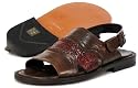 Taryn Rose 'Dave' Slide Sandals Mens - Brown
