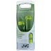 JVC HA-FX33-GE New In Ear Marshmallow Mouldable Stereo Headphones - Green