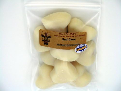 RED CLOVE - Maximum Scented 4oz Soy Heart Melts