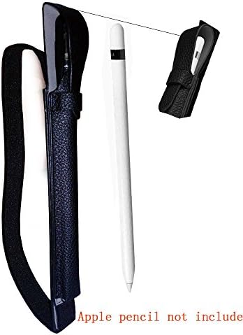 Apple Pencil Holder,365invent Premium Leather Case Sleeve Pouch with USB Adapter Pocket for Apple Pencil,compatible with Apple iPad Pro 9.7 "Cases, Black