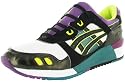 ASICS Gel-Lyte III Mens Lace Up Running Shoes Sneakers White Black Purple