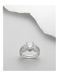 CZ Ring In 92.5 Sterling Silver