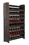 Wine Rack Wooden Shelf Bottle Shelf for 56 Bottles in Colonial