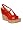 MIU MIU Prada Suede Cork Wedge Shoes in Red