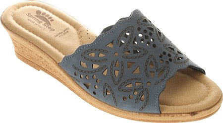 Women's Spring Step Slide Sandals BLUE 37 M EU, 6.5-7 M