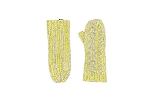 Marc by Marc Jacobs Guantes de Lana Chunky Cable (Amarillo / Gris)