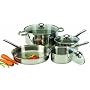 Cook Pro 7 Piece Stainless Steel Cookware Set
