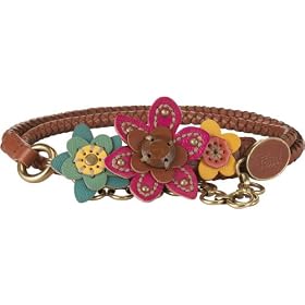 Fossil Belts - Leather Flower Plaque (Color: Multi)