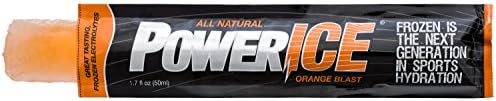 PowerICE All Natural Electrolyte Freezer Bars, Orange Blast, 50 Count Popsicle