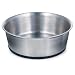 52 OZ - Rubber Bottom Stainless Steel Bowl