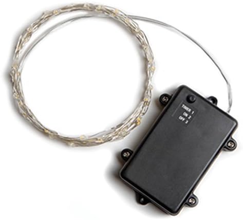 Decorative Lights 10 Feet LED Bendable Silver Wire Battery Pack