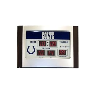 Click here to buy Indianapolis Colts Alarm Clock Scoreboard.