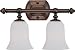 Artcraft Lighting AC5792BB Burnished Bronze Cape Town 2 Light Bathroom Vanity Light f...