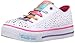 Skechers Kids Twinkle Toes Chit Chat Light-Up Lace-Up Sneaker,White/Multi,12.5 M US Little Kid