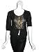 BETH BOWLEY Short Beaded Cardigan Top in Black