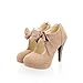 Charm Foot Womens Platform High Heel Summer Ankle Boots
