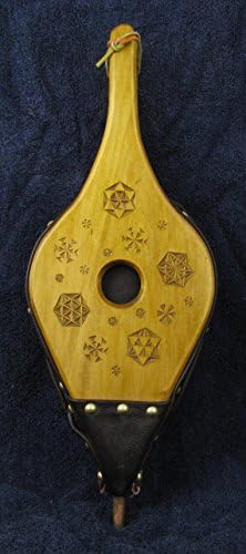 Fireplace Bellows--Chip Carved Snowflake 4