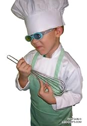 CHEFSKIN CHEF SET Kids Children Chef Jacket + Apron +Hat , EXCELLENT COSTUME FOR HALLOWEEN, CHRISTMAS, SCHOOL OR PLAY