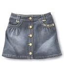 Apple Bottoms Girls Rhinestone Denim Skirt