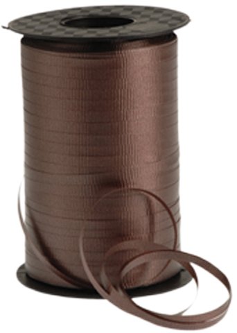 Curling - Ribbon Brown, For tying balloons etc ,500 Yards, 3/16
