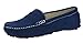 V.J Women's Casual Driving Moccasins Penny Loafers Fashion Suede Leather Dress Shoes Flats VJ6088