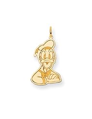 Disneys Donald Duck Charm in 14 Karat Gold - 7/8 Inch