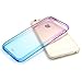 iPhone 6 Case,LUOLNH(R) iPhone 6/6s Cover Colorful Clear Shell Slim Case Translucent Impact Resistant Flexible TPU Soft Bumper Case Protective Shell for iPhone 6/6s 4.7 inch (Purple /Blue)