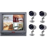 Search : Mace 17" 4 Channel Quad Observation System w/4 Cameras (Black & White)