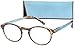Round Retro Lightweight Women's Reading Glasses with Soft Case By ICU