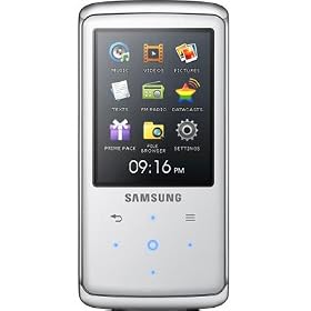 Samsung Q2 Flash Memory 16 GB Portable Media Player  (White)
