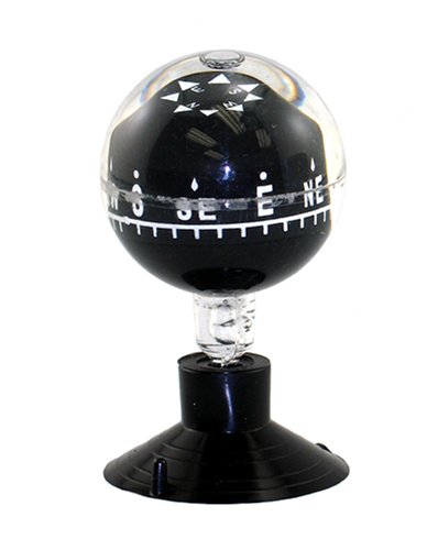 Automotive Compass with Suction Base and 360 Degree Tilt