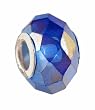 Pandora Style Charm Bead (Z144) Faceted Glass (14mm x 10mm) (fits Troll too)