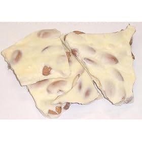 Scott's Cakes White Chocolate Almond Bark in a Decorative Box