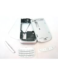 Wireless: BlackBerry Torch 9800 ~ Silver Cover Housing ~ Mobile Phone Repair Part Replacement - BlackBerry