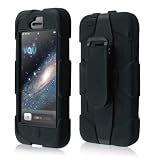 vau Survivor schwarz - Heavy-Duty Silikon-Schutzh�lle mit G�rtelclip f�r Apple iPhone 5von "vau"