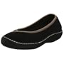 terrasoles Women's Ranier Ballerina Flat,Black,10 M
