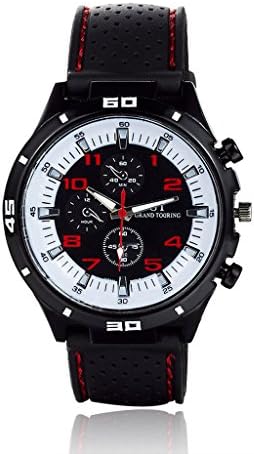 GT Furious Racing Sport Watch Military Pilot Aviator Army Style Black Silicone Faddish F1 Men's Watches