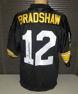 Terry Bradshaw Signed Pittsburgh Steelers authentic-style Custom Jersey