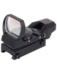 Sports: NcSTAR Red Dot Sight TACTICAL RED DOT WITH 4 DIFFERENT RETICLES/BLACK - NcStar