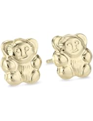 Disney Princess 14kt Gold Teddy Bear Girls Stud Earrings