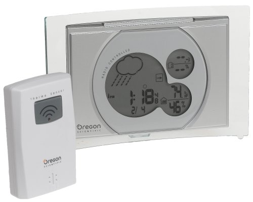 Oregon Scientific BAR618HGA Weather Forecaster with Remote Thermometer and Atomic Clock