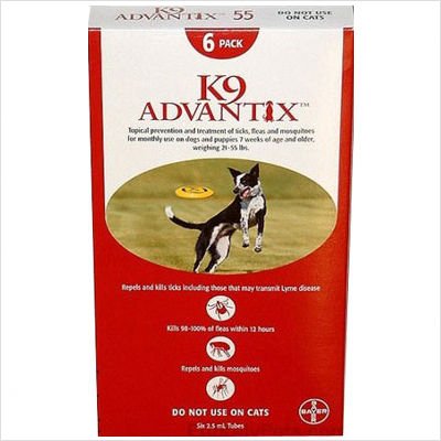 K9 Advantix Red (for Dogs 20-55 lbs) Supply: 4 Months