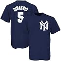 Majestic New York Yankees #5 Joe Dimaggio Navy Blue Cooperstown Collection Jersey Shirt
