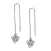 Sterling Silver Triquetra Threader Earrings