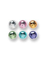 Art and Craft Supply: Karen Foster Sparkle Rhinestone Pastel Regal Princess Brads, 18 Brads - Karen Foster