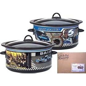 Rival Crock Pot Mark Martin #6 Nascar Slow Cooker and Bonus Bag by Rival