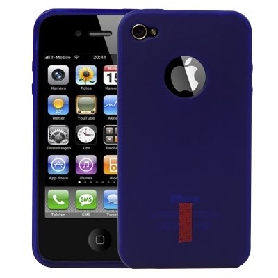 Logotrans 4G Series Silikon Schutzh&uuml;lle f&uuml;r Apple iPhone 4 blau Preisvergleich