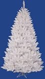 8.5' x 58 White Spruce Christmas Tree, LED, Clear Frost