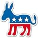 Democratic Party Logo Democrats car sticker 5" x 4"